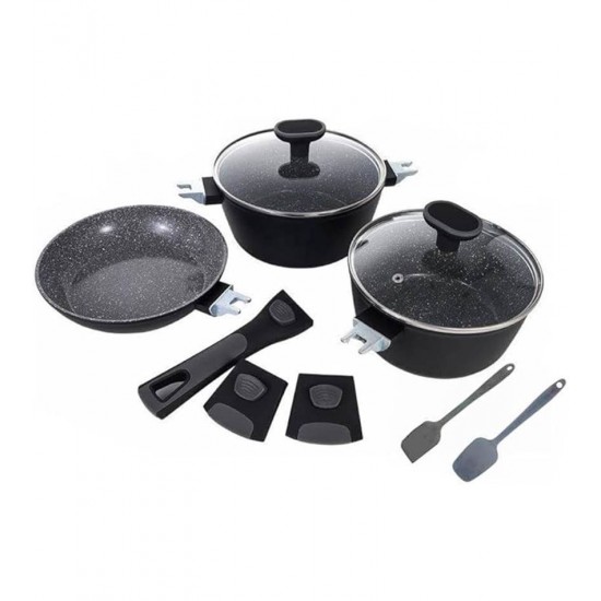 Jogo 3 Panelas In Versat Cook Black